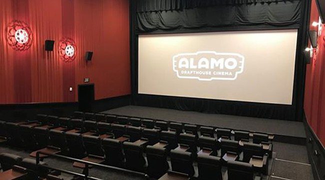 Alamo Drafthouse theatre screen