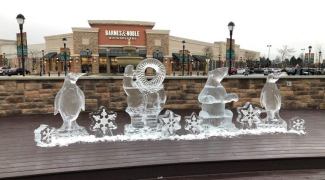 Winter ice sculpture